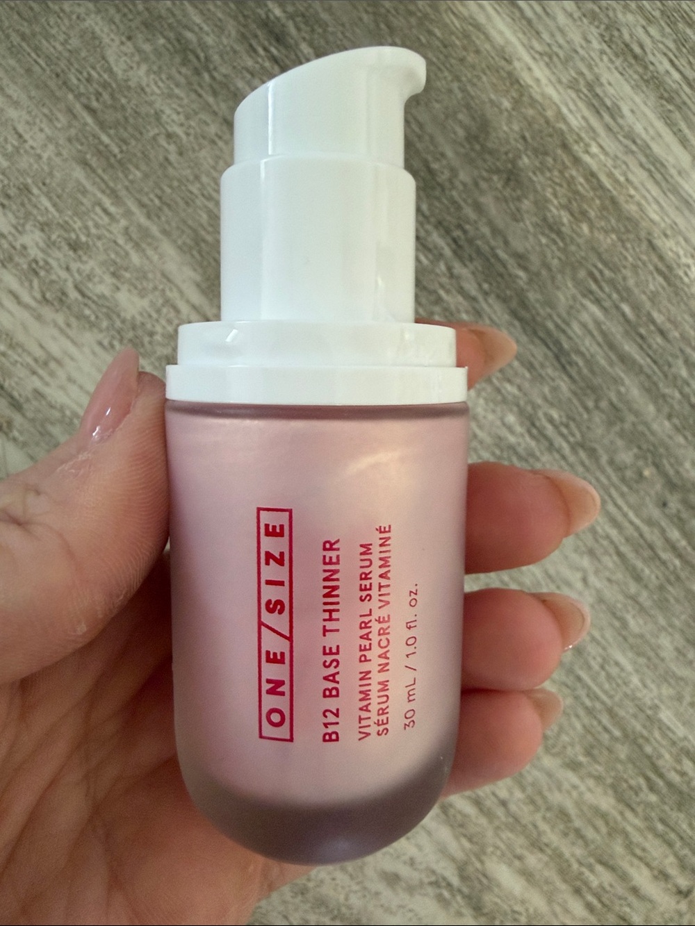 ONE/SIZE B12 Base Thinner Vitamin Pearl Serum - Pearl Pink & White Pump